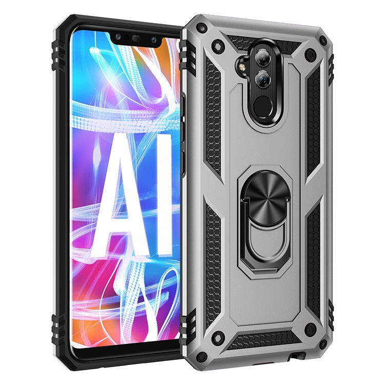 for Mate 20 Lite Cover Case for Huawei Mate 20 Lite Case Armor Military Shockproof Ring Holder Magnet Phone Case Fundas