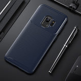 For Samsung Galaxy S9 S 9 Plus Case Luxury Carbon Fiber Cover Shockproof Phone Case For Samsung S9+ Cover Full Protection Bumper