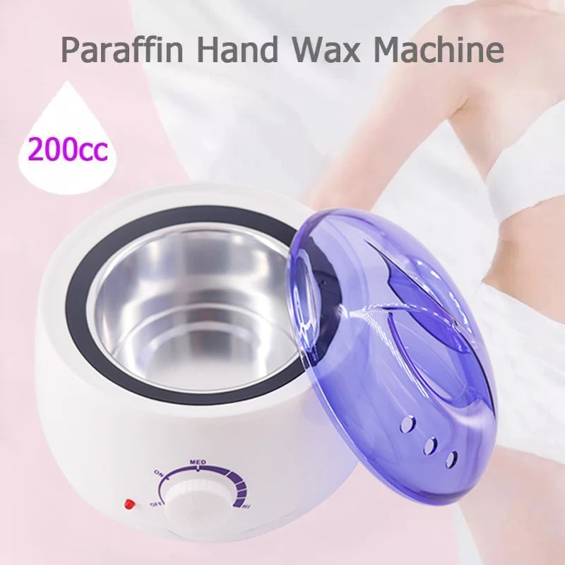 Paraffin Wax Warmer Mini Wax Dipping Pot Kit Heater Waxing Hands Feet Body 200cc Epilator Electric Hair Removal Wax Machine