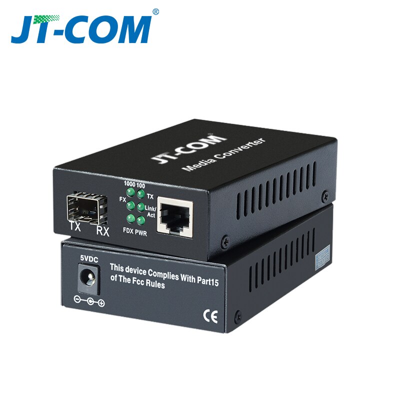 1Gb SFP Fiber to RJ45 Fiber Optic Media Converter 1000Mbps SFP Fiber Switch with SFP Module Compatible Cisco/Mikrotik/Huawei