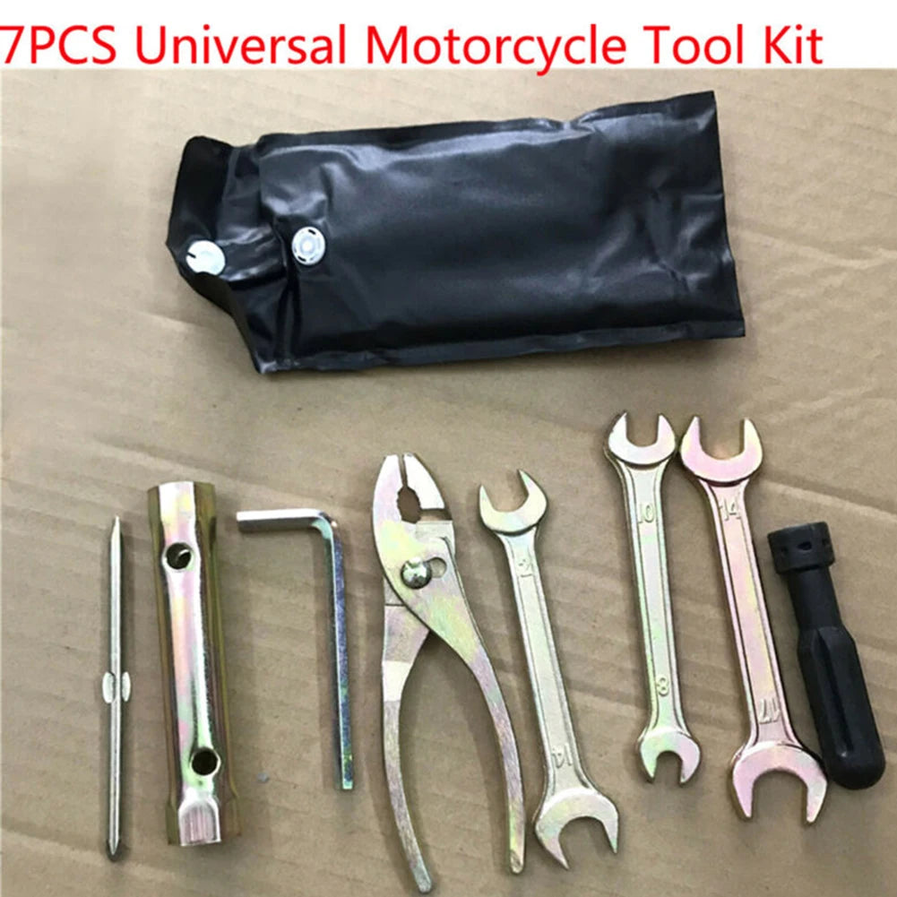 7PCS Universal Aluminum Alloy Motorcycle Durable Tool Kit For Honda Kawasaki Suzuki Replacement Accessories