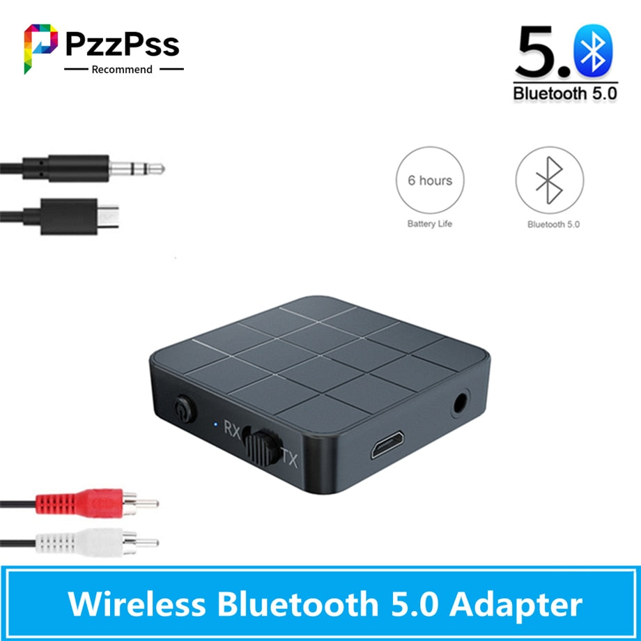 PzzPss Bluetooth 5.0 Audio Receiver Transmitter  KN321 AUX RCA 3.5MM 3.5 Jack USB Music Stereo Wireless Adapters Dongle