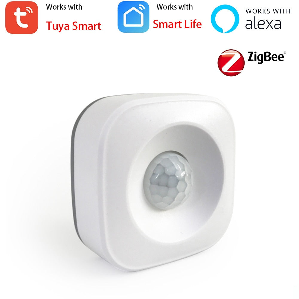 Alexa Tuya ZigBee WiFi Motion PIR Sensor Detector Alarm Smart Life APP Wireless Home Security System Human Body Movement Detect