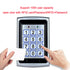 Standalone Metal Keypad Electronic Lock Power Supply DC12V Door Exit with 125KHz ID Keyfobs Full RFID Access Control System Kit