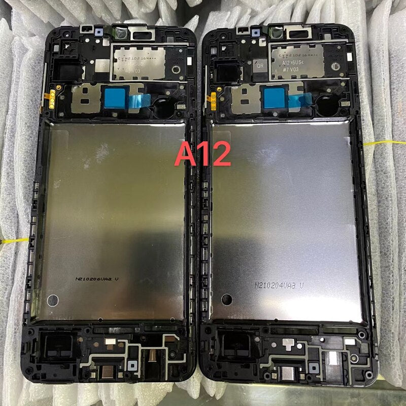 Phone Screen Plate Panel Frame For Samsung A12 A32 A02S A03s A02 A42 A62 A10E A20E Original New Housing Middle Chassis LCD Bezel