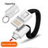Key Chain USB Type C Cable Fast Charging Cable For Samsung Redmi Note 7 Charger Usbc Type-C Keychain Cord Short Cabel Micro USB