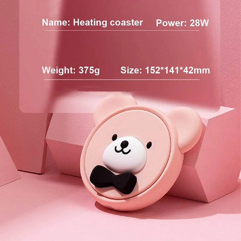 220V Cup Heater Mug Warmer Hot Tea Makers Warmer Coaster Electric Hot Plate 3 Gear Heating Pad Coffee Milk Tea Birthday Gifts