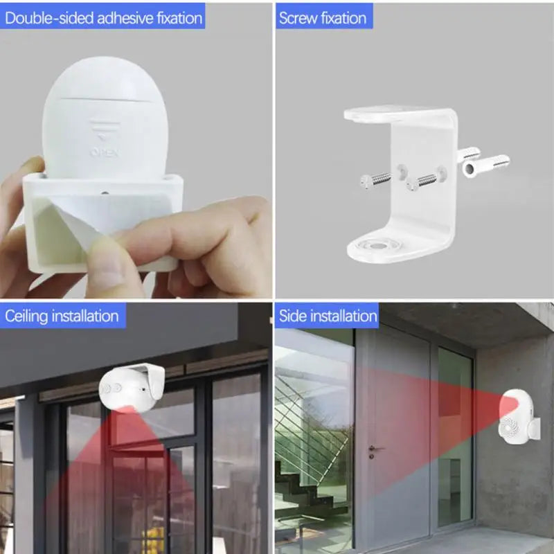 Smart Infrared Sensor Doorbell Welcome To The Door Sensor Electronic Doorbell Welcome Infrared Alarm Welcom Chime Bell
