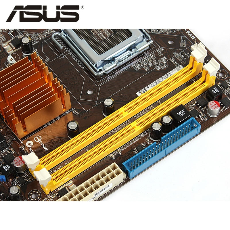 Original ASUS P5QPL-AM 800Mhz 667Mhz DDR2 P5QPL AM LGA 775 Motherboard uATX USB2.0 PCI-E X16 Desktop PC Mainboard Plate Used