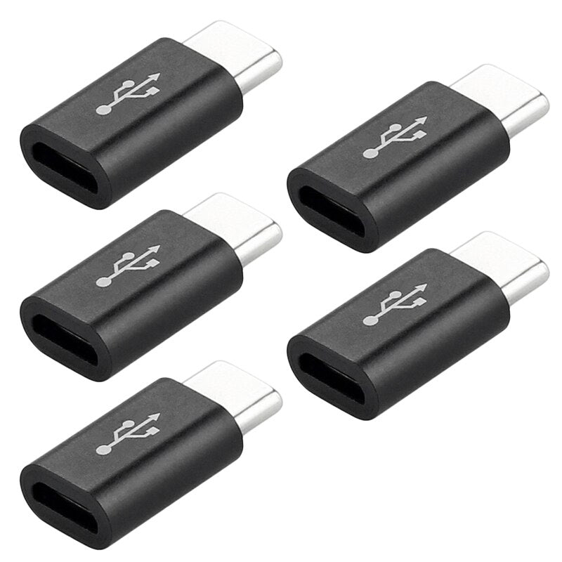 5PCS Micro USB To Type C Adapter Mobile Phone Adapter Microusb Converter for Huawei Xiaomi Samsung Galaxy A7 Adapter USB C
