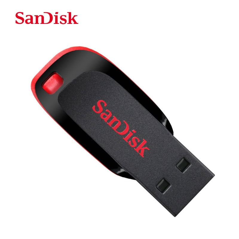 10PCS/LOT SanDisk Cruzer Blade CZ50 USB Flash Drive 128GB 64GB 32GB 16GB Pen Drive USB 2.0 Support Official Verification