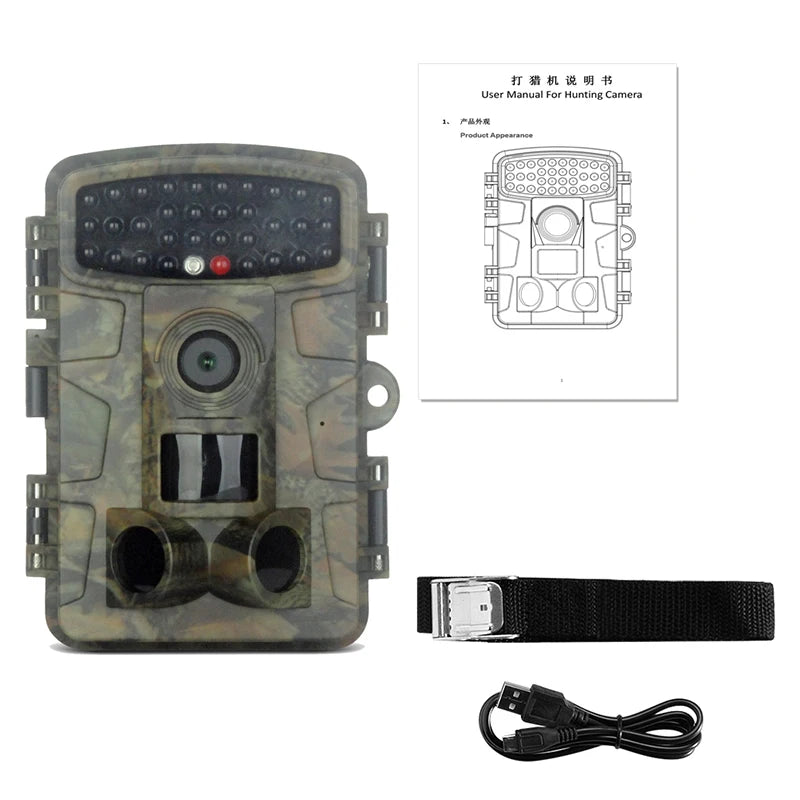 20MP Trail Camera Outdoor Wildlife Hunting IR Filter Night View Motion Detection Camera Scouting Cameras Photo Traps Track