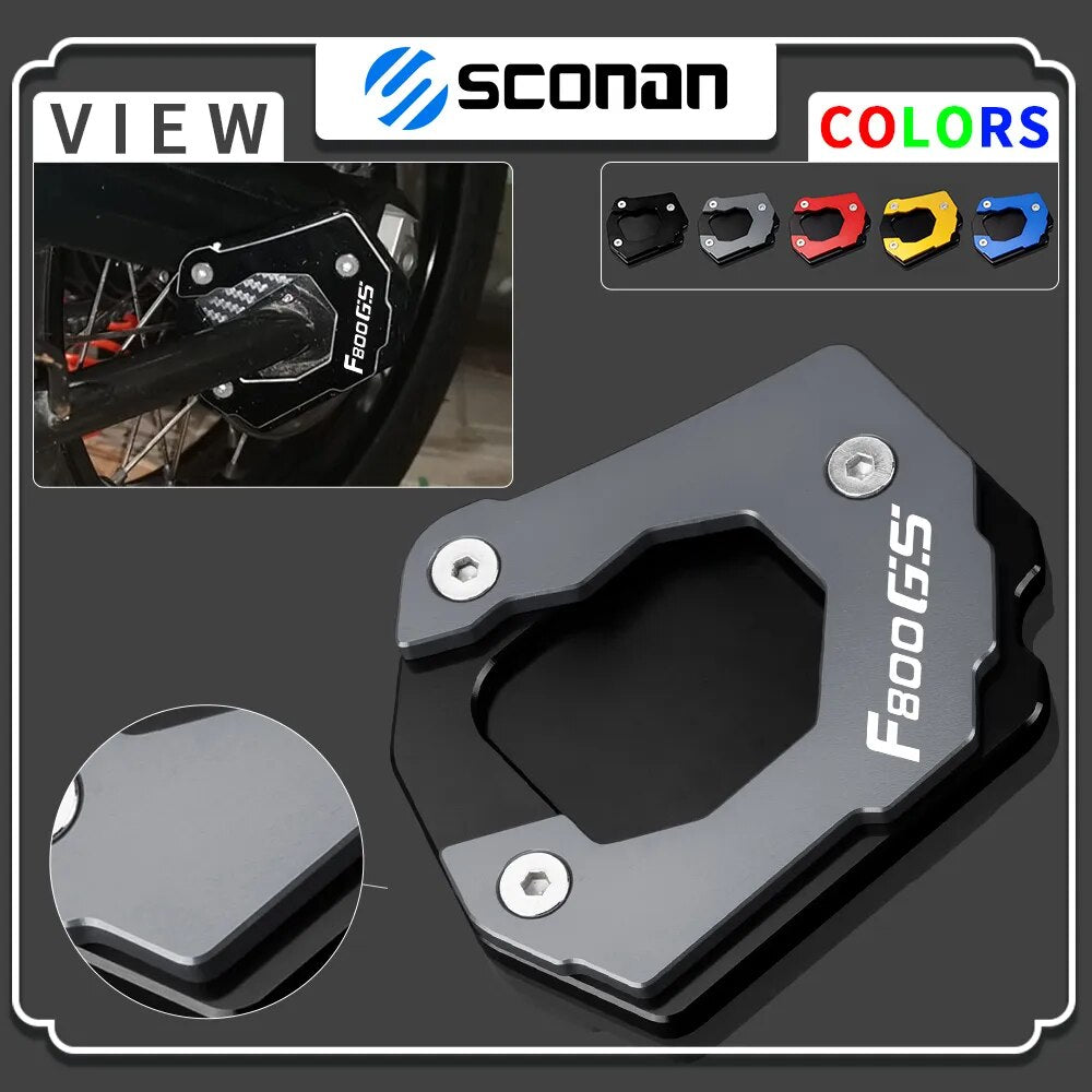 F800 GS Kickstand Extension Foot Side Stand Enlarger Plate Pad For BMW F800GS F 800 GS 2012 - 2017 2018 2019 2020 2021