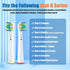 4/8/12/16/20PCS Floss Replaceable Electric Toothbrush Head Compatible with Oral-B White, Power, Clean, Kids, Soft, Black, Action