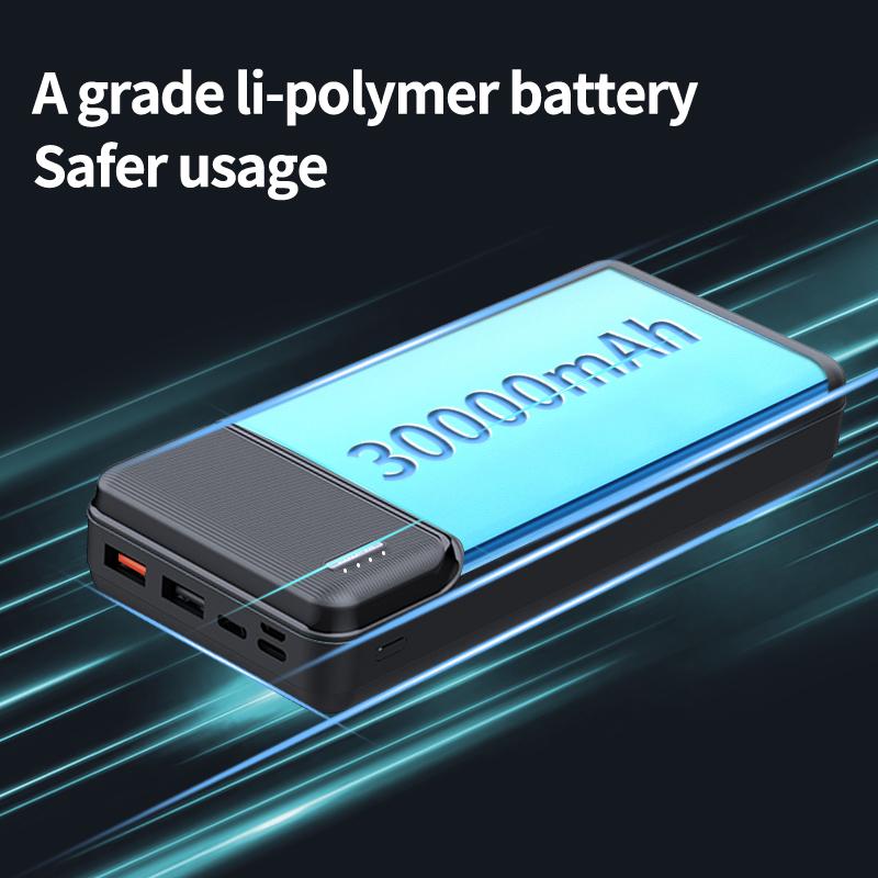 Portable Power Bank 30000mAh Powerbank 20000mAh Batterie Externe Large Capacity 22.5W Super Fast Charging Power Banks for iPhone