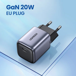 【NEW SALE】UGREEN 20W GaN Charger PD Fast USB Type C Charger USB C PD3.0 QC3.0 Quick Charging For iPhone 14 13 12 11