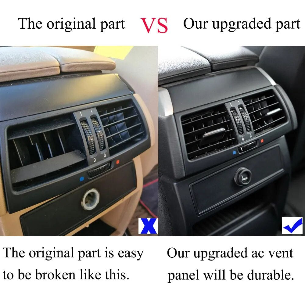 Interior Rear Air Conditioning Cover AC Vent Grille Outlet Cover Panel For BMW X5 X6 E70 E71 2007 2008 2009 2010 2011 2012 2013