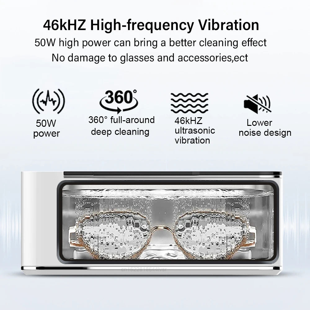 Ultrasonic Cleaner 30/50W Glasses Washer Ultrasonic Bath For Jewelry Parts Circuit Board Glasses Ultrasonic Cleaning Machine
