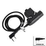 Military Headset Adapter U94 PTT  Icom / Kenwood / Midland / Motorola Talkabout / Mobile Phone Tactical Headset PTT Plug