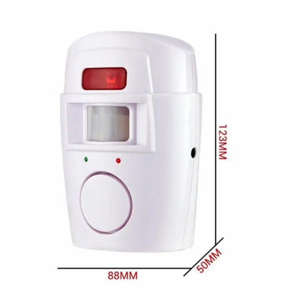 Wireless Remote Controlled Mini Alarm with IR Infrared Motion Sensor Detector & 105dB Loud Siren For Home Security Anti-Theft
