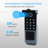 Waterproof TTLOCK Smart Fingerprint Lock Keyless Entry  Door Motor Rim Lock Bluetooth Connection by Gateway Work with Alexa Echo