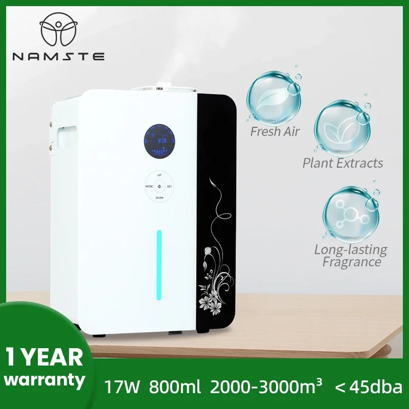 Namste 3000m³ Hotel Diffuser HVAC Air Fresheners WIFI Electric Aromatic Oasis Home Fragrance High Power Smart Timer Metal Body