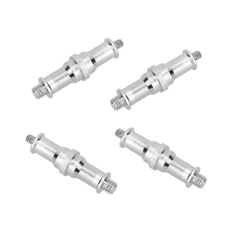 SZRIG 1/4"-20 to 3/8"-16 Male Thread Adapter Double-Ended Spigot (4-Pack)