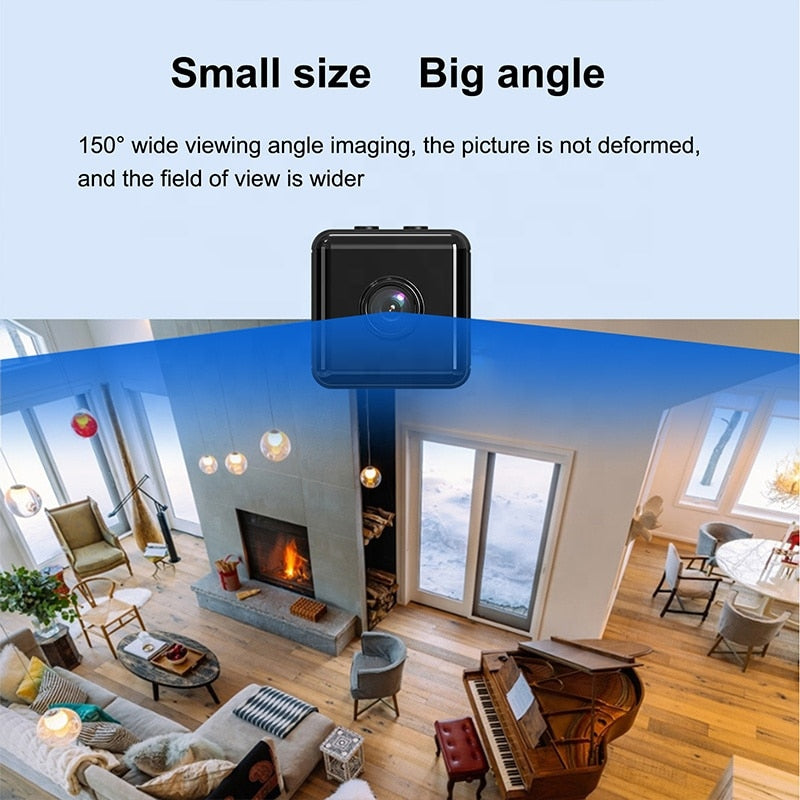 X6 Mini IP Camera WiFi Sports Camera HD 1080P Wireless Security Surveillance Built-in Battery Night Vision Smart Home Micro Cam