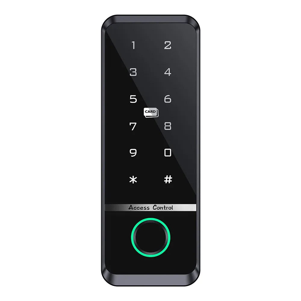 WIFI TUYA App Biometric Fingerprint Access Controller Keypad IP66 Waterproof RFID IC Card Standalone Door Access Control System