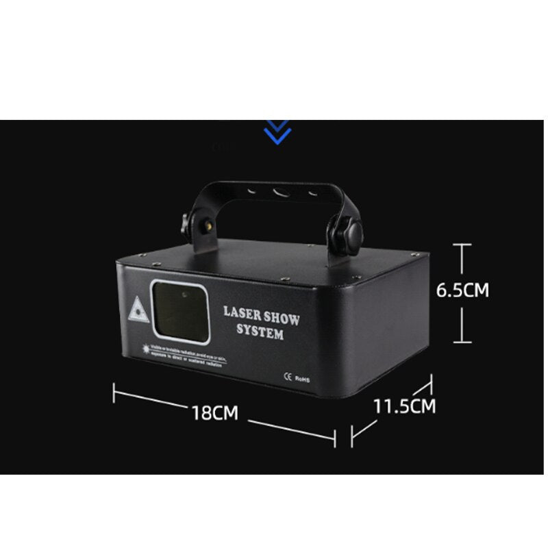 Christmas Lights RGB Laser Scanner Laser Projector DJ Disco Stage Lights 500MW Voice +DMX Control Mode Wedding  Bar Club Applica