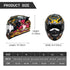 Full Face Helmet Motorcycle Casco Moto Double Lens Capacete De Moto Casco Para Moto Certificado Cascos Para Motos Cycling Helmet