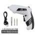 Cordless Electric Screwdriver  Twistable Handle Hand Drill  Rechargeable 3 6V 1300mAh Battery  LED Working Light Efficient and