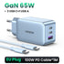 UGREEN 65W GaN Charger Blue Quick Charge Type C PD USB Charger for iPhone 14 13 12 Pro Max Fast Charger For Laptop PD Charger