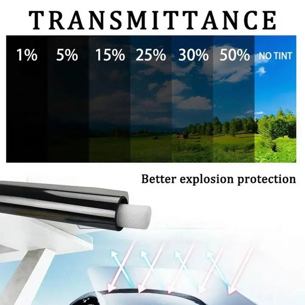 Car Insulation Film Window Privacy Film Heat UV Block Scratch Resistant Auto Car Windshield Sun Shade Film Auto UV Protector