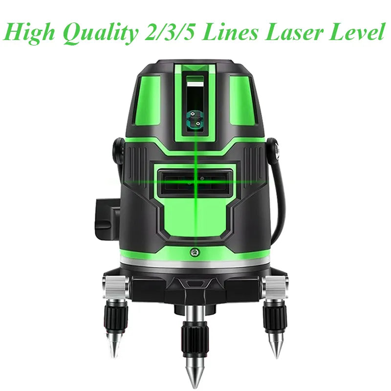 BGDCTGFZ Laser Level2/3/5Lines 3D Self-Leveling 360 Horizontal And Vertical Cross Super Powerful Green Laser Beam Line