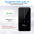 IP68 Waterproof Access Control Keypad Outdoor RFID Access Controller Touch Door Opener System Mobile NFC Card 125KHz Card Reader