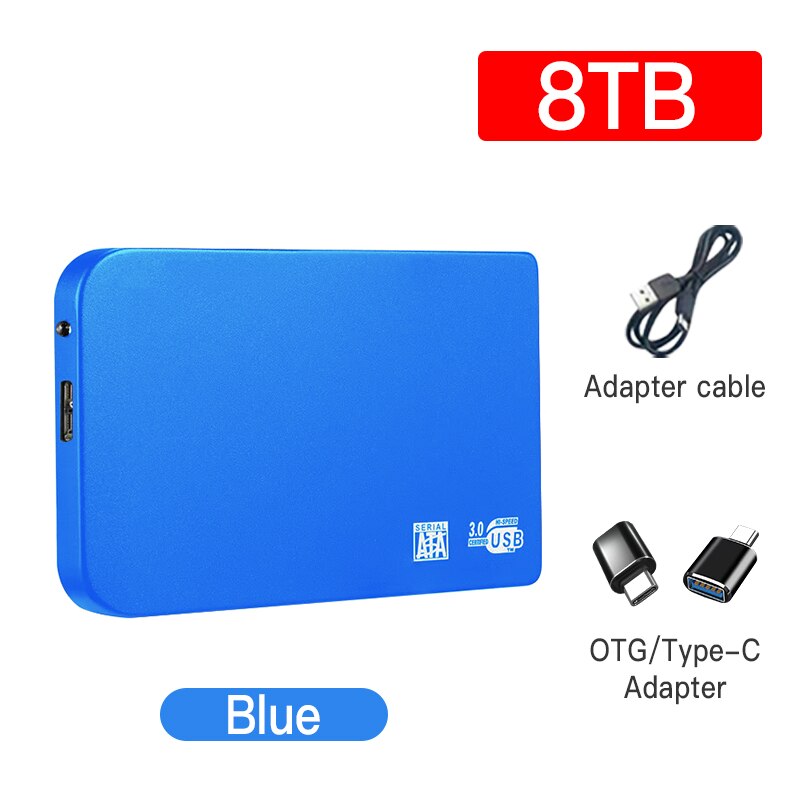 Original Hard Drive Portable SSD 1TB 2TB Solid State External Drive USB3.0 Interface High-speed Hard Disk for Notebook/Desktop
