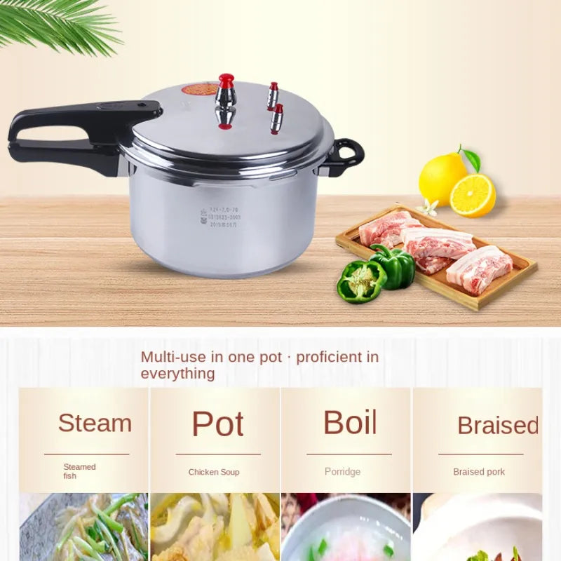 18/20/22cm Kitchen Pressure Cooker Electric Stove Gas Stove Energy-saving Safety Cooking Utensils Outdoor Camping 3/4/5L