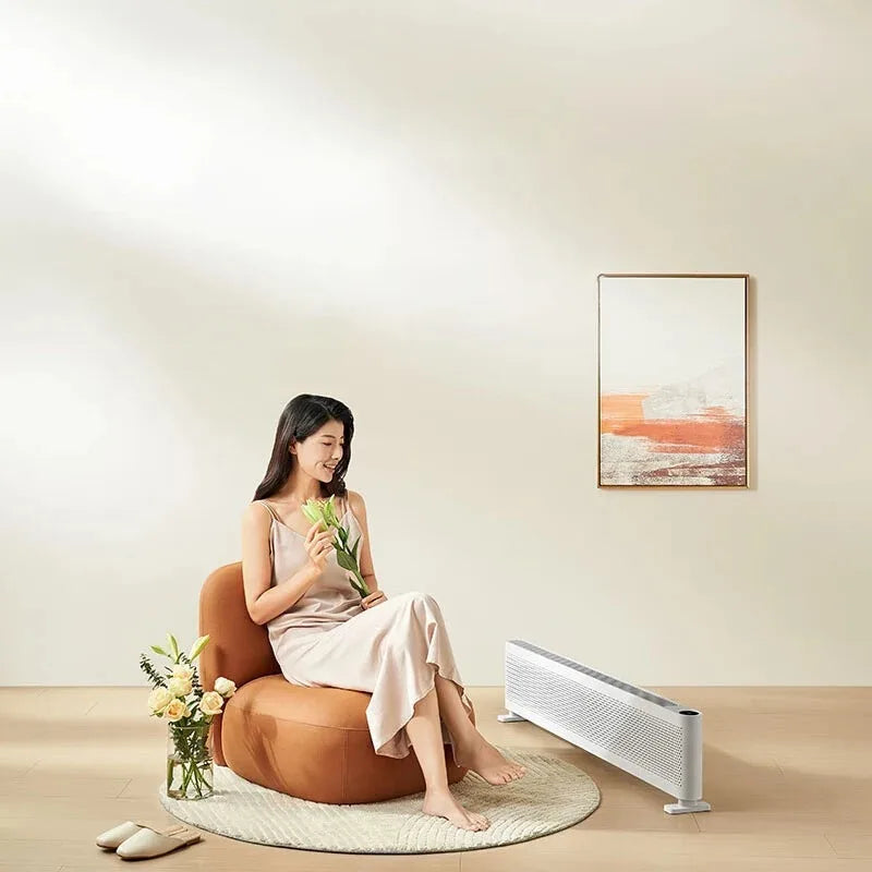 XIAOMI MIJIA Graphene Baseboard Electric Heater 2200W 7CM Ultra-thin Version Convection Heating Infinitely Variable Requency
