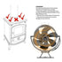 Thermodynamic Suspended Fireplace Fan For Fireplaces Efficient Heat Circulation Heat Distribution 360 Rotating Fireplace Fan