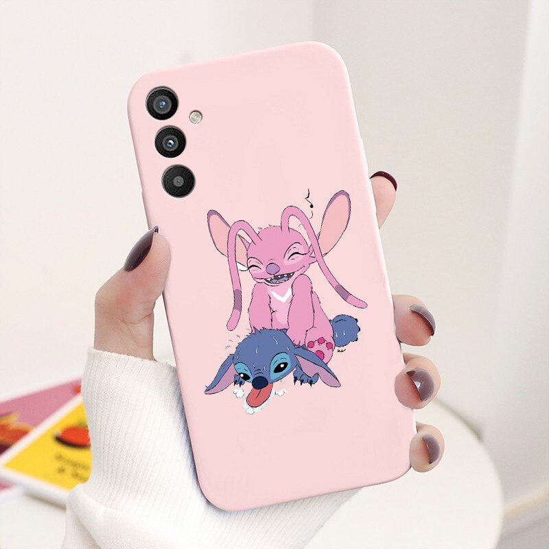 For Samsung Galaxy A34 5G Case 6.5" Soft TPU Back Cover Cute Stitch Lilo Disney Coque For Samsung A 34 A34 SM-A346E Funda Bumper