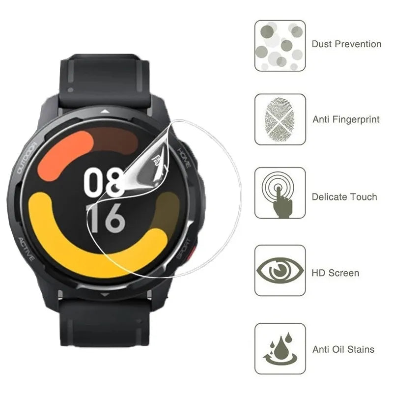 Hydrogel Protective Film for Xiaomi Mi Watch Color 2 Screen Protector (Not Glass) for Xiaomi Mi Watch S1 Pro S1 Active Film Foil