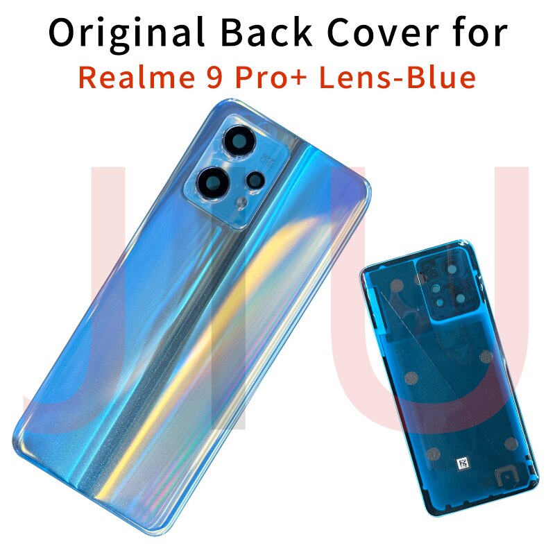 6.4" Original For Realme 9 Pro+ Battery Cover + Middle Frame For Realme 9 Pro plus Rear Housing Case Phone Lid Shell Replacement