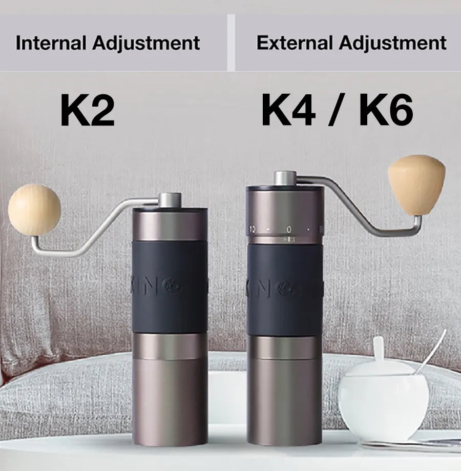 Kingrinder K2 / K4 / K6 Manual Coffee Grinder Portable Hand Mill 48mm SUS420 Stainless Steel Burr Grinding кофемолка 커피그라인더