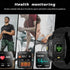 LIGE 2023 New Smart Watch Men 1.96 Inch HD Bluetooth Call Waterproof Watches Temperature Monitoring Outdoor Sport Smartwatch Men