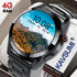 New Smart Watch Mens 4G Memory Local Music Player 454*454 AMOLED Screen Bluetooth Call Sports Man Smartwatch For Samsung Huawei