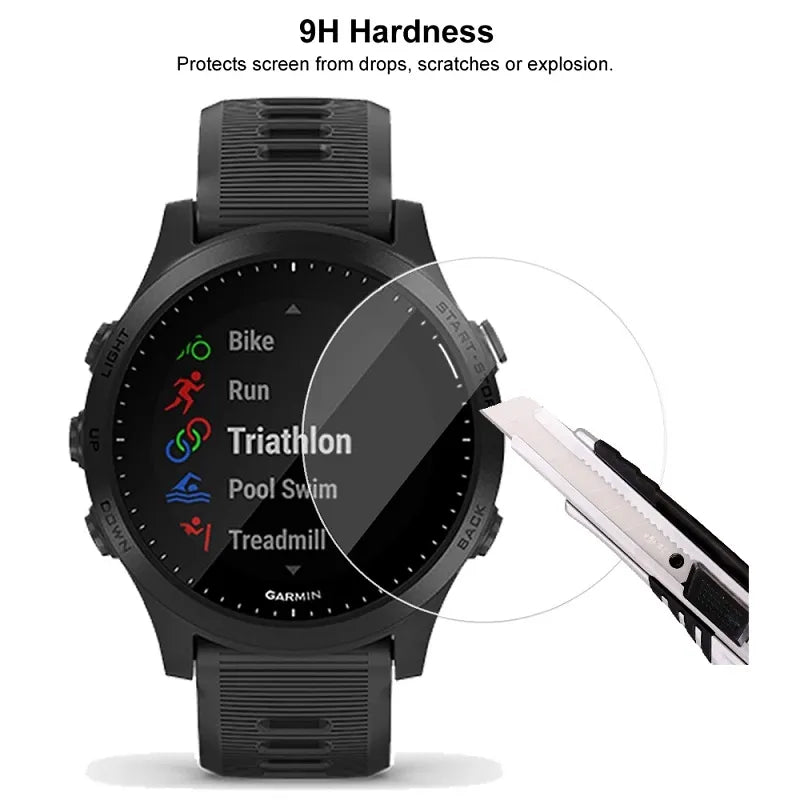 Tempered Glass For Garmin Forerunner 735XT 735 945 935 645 630 158 45 55 220 225 235 245 Screen Protector Smartwatch Accessories