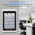 Outdoor RFID Access Controller Metal Keypad Card Reader with Waterproof Cover 125KHz 10pcs Keyfob for Door Access Control System