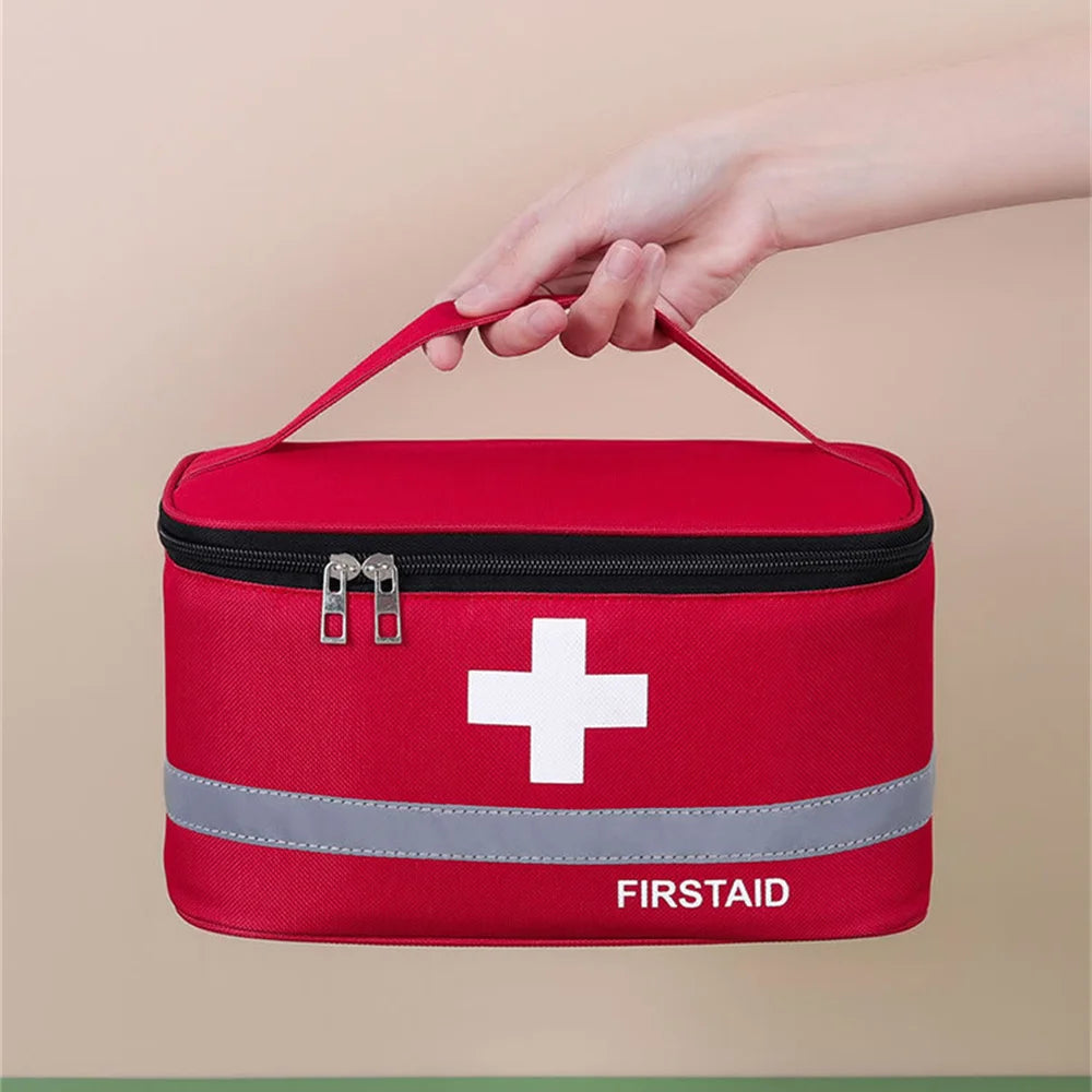 First Aid Kit Portable Medicine Kit Outdoor Storage Bag Emergency Medicine Bags Home Storage Organization