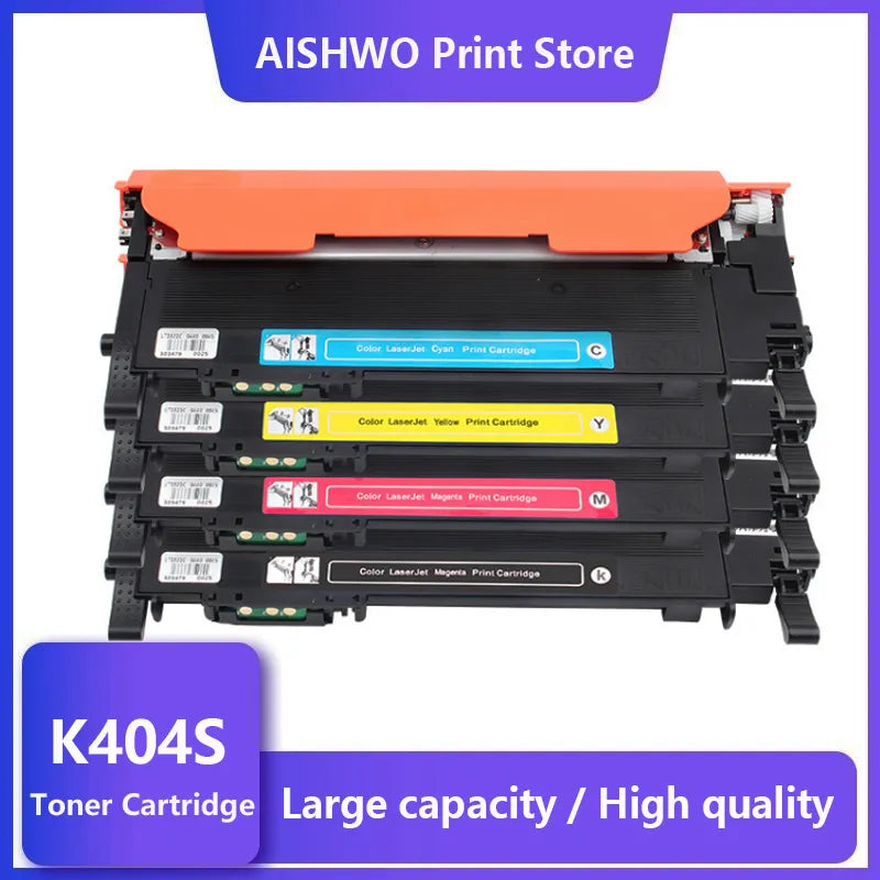 ASW toner cartridge CLT-K404S M404S C404S CLT-Y404S 404S compatible for Samsung C430W C433W C480 C480FN C480FW C480W printer